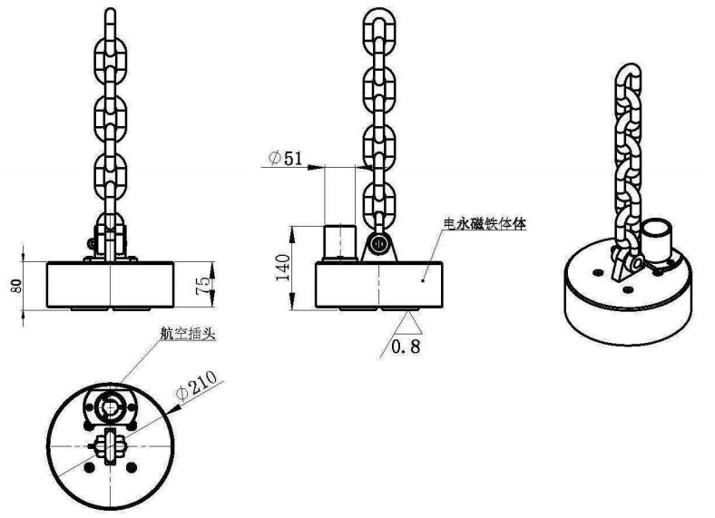 圓形電控永磁鐵